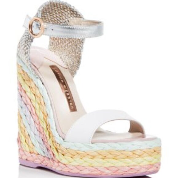 Sophia Webster Women's Lucita Platform Wedge Espadrille Sandals - Picture 1 of 5